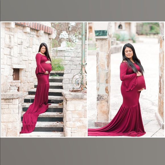 Chicaboo Dresses & Skirts - Chicaboo (Juliet) Bell Sleeve Maternity Gown